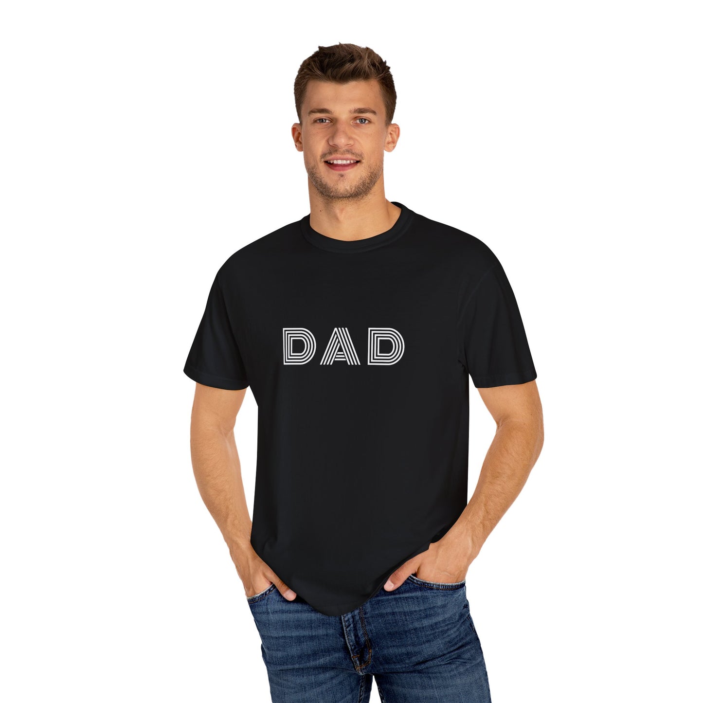 Garment-Dyed Dad T-Shirt - Stylish Gift for Father's Day & Everyday Wear