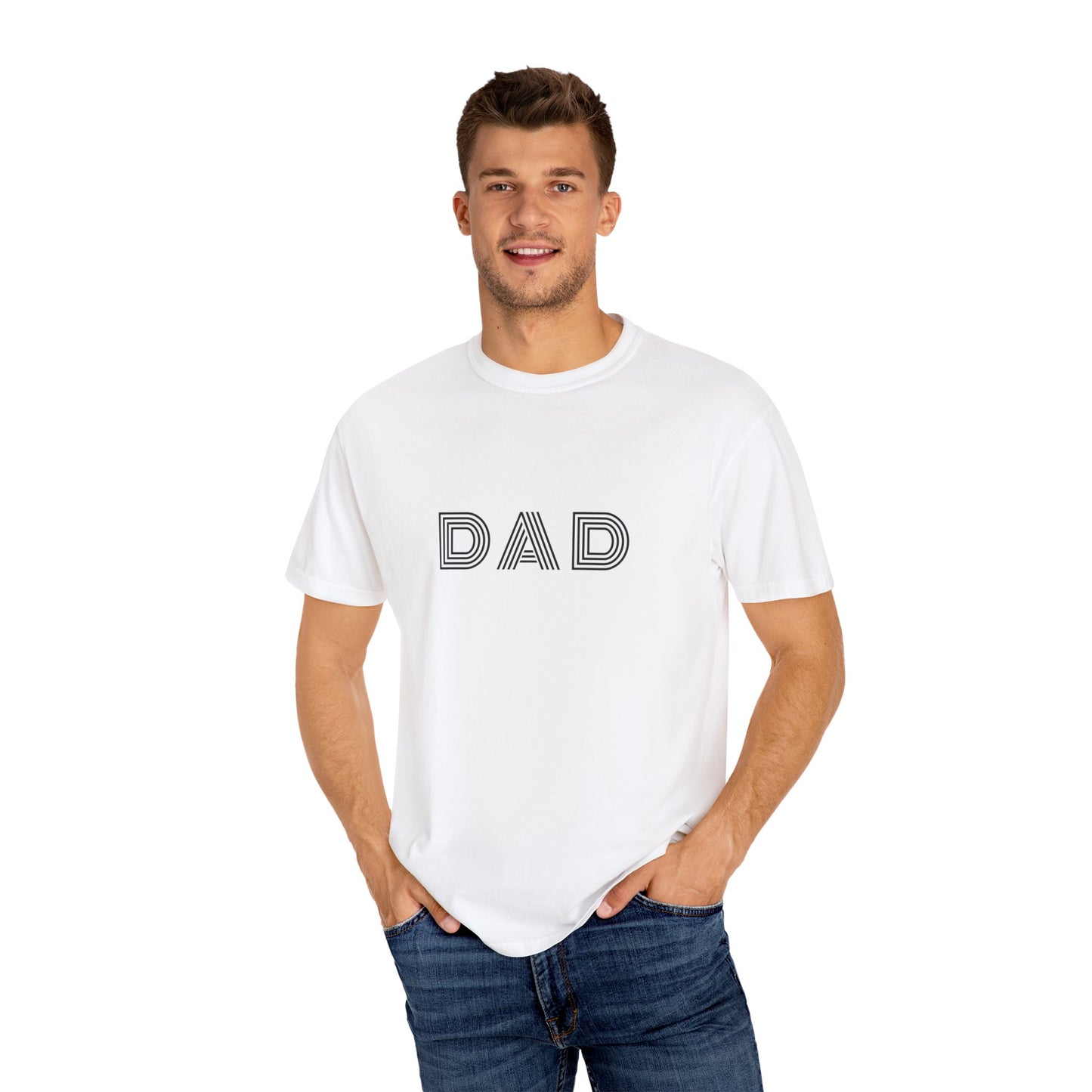 Garment-Dyed Dad T-Shirt - Stylish Gift for Father's Day & Everyday Wear