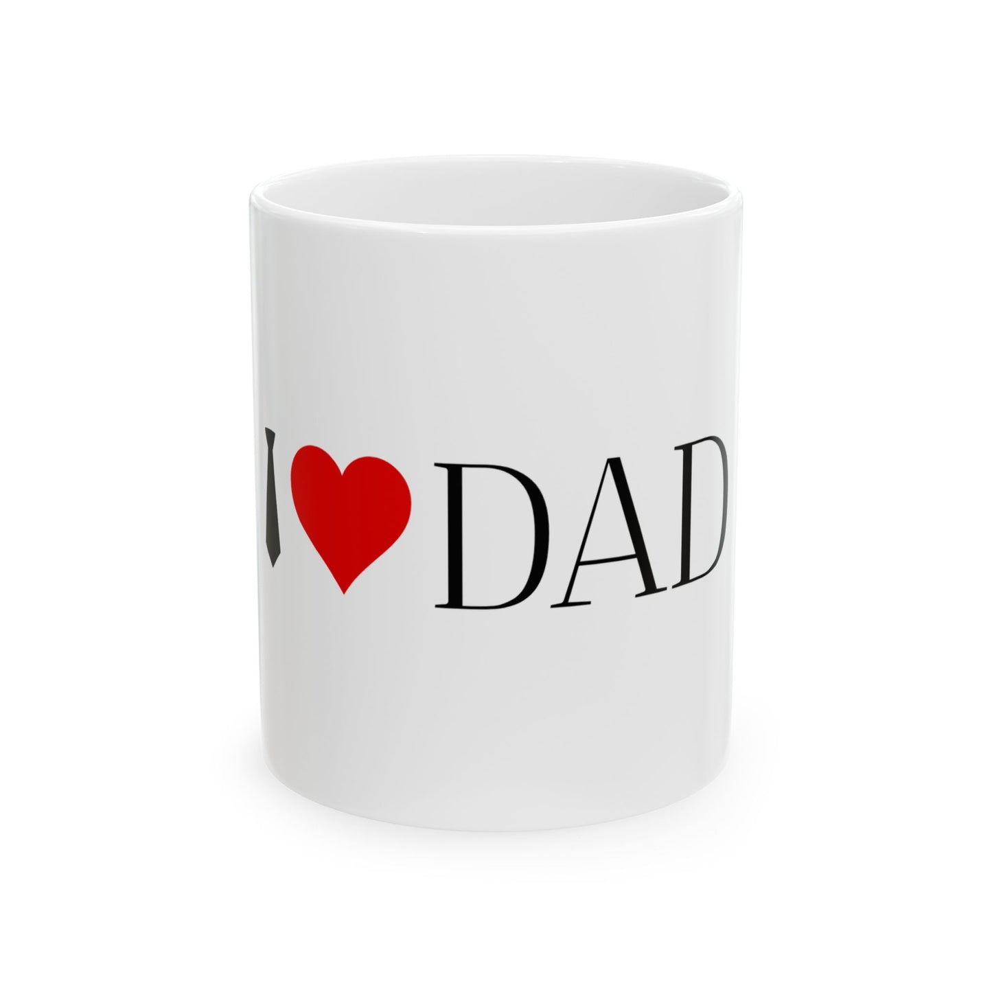 I Love Dad Ceramic Mug | Perfect Gift for Father's Day, Birthdays, Family Gatherings, Coffee Lovers, Home Decor